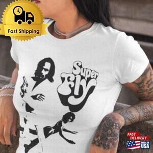 Super Fly 1972 Classic Movie Art Vintage Style T-Shirt
